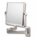 Aptations Inc Aptations 24073 Square Double Arm Wall Mirror In Brushed Nickel 24073 - Br.Nickel 24073